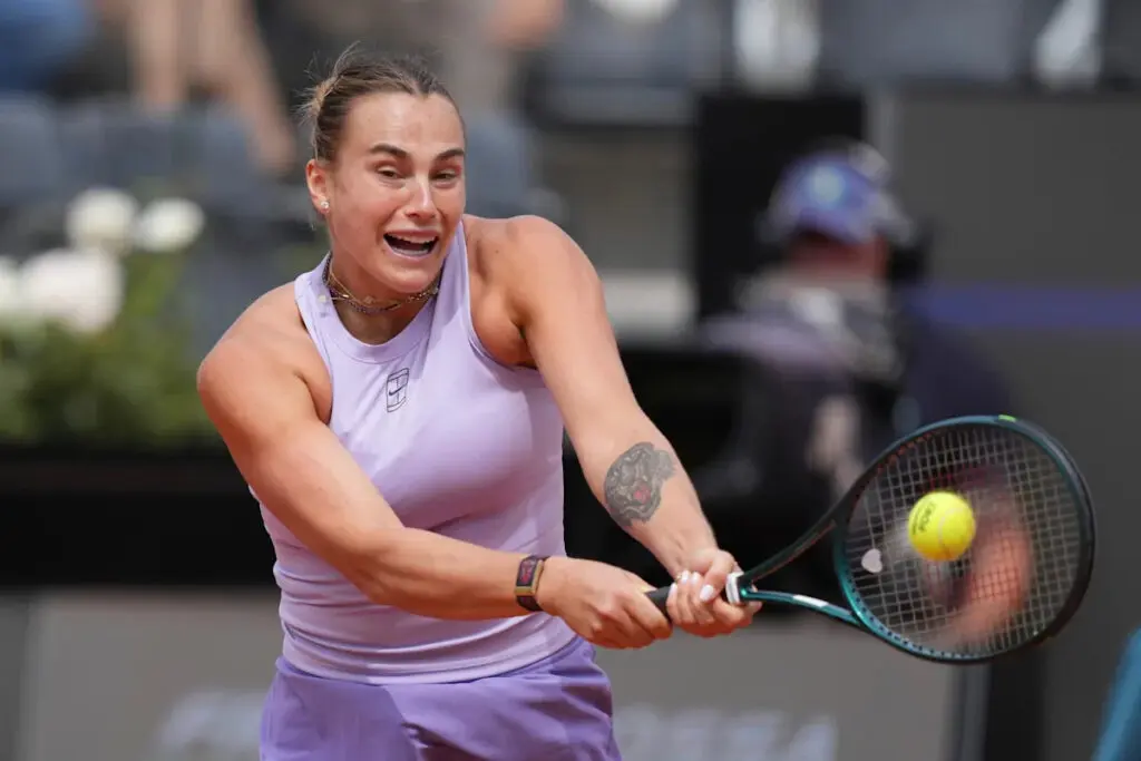Aryna Sabalenka advances at the Italian Open by beating American Sofia Kenin