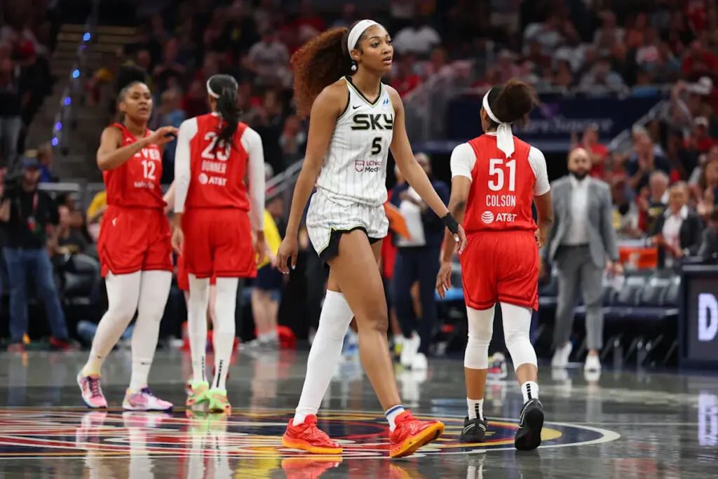 WNBA 'strongly condemns' racist language after Angel Reese reportedly targeted by fans at Fever game
