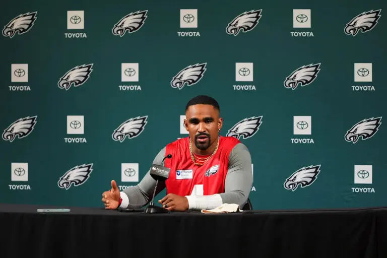Jalen Hurts declines to go into detail on missing Eagles Super Bowl celebration at White House: 'I wasn't available' Jalen Hurts declines to go into detail on missing Eagles Super Bowl celebration at White House: 'I wasn't available'
