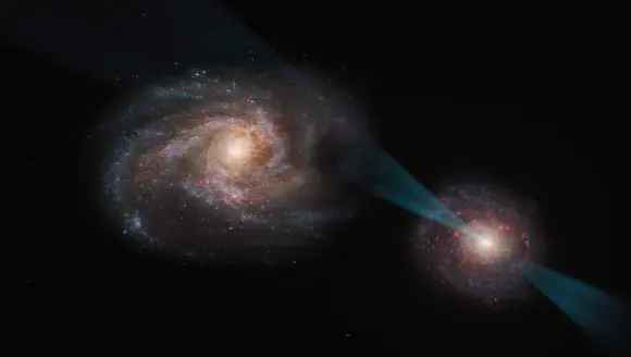 Astronomers Witness Violent Collision of Two Galaxies 11 Billion Light-Years Away