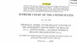 Leaked document shows Supreme Court prepared to overturn Roe v. Wade