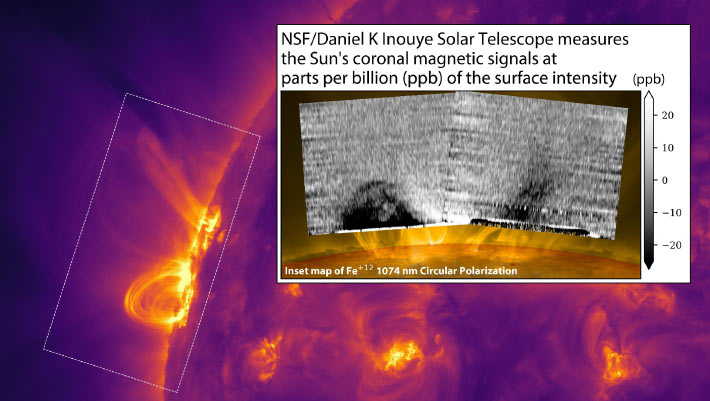 Inouye Solar Telescope Creates Its First Detailed Maps of Sun’s Coronal Magnetic Fields