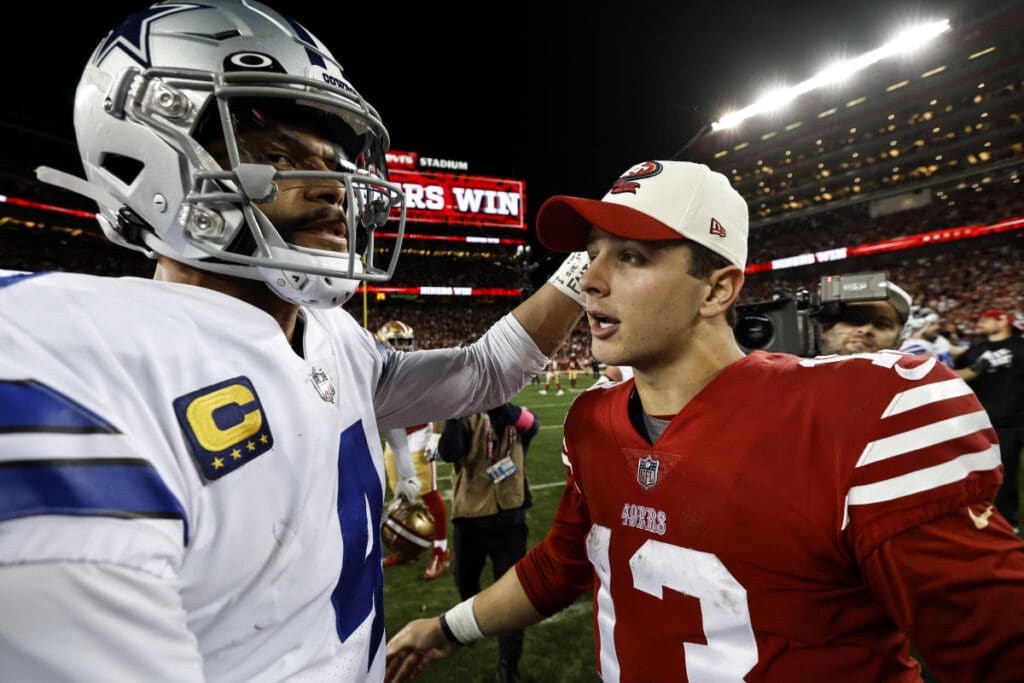 The Cowboys and 49ers are teetering. More than ever, both need QBs Dak Prescott and Brock Purdy to stave off a collapse.