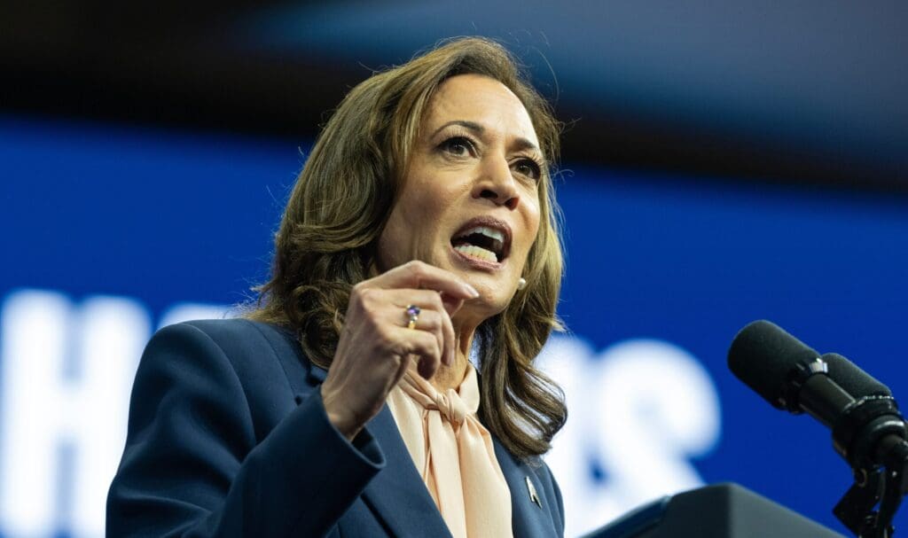 Kamala Harris Takes Aim at Trump in DC