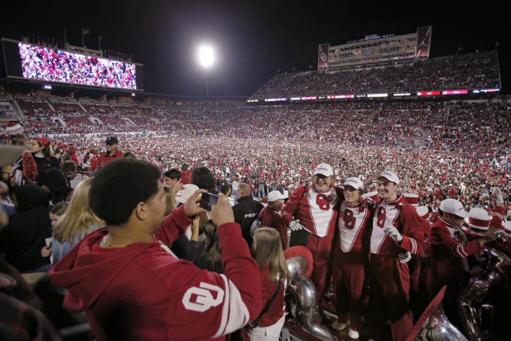 Oklahoma draws two $100,000 fines from the SEC for fans storming the field after Alabama win