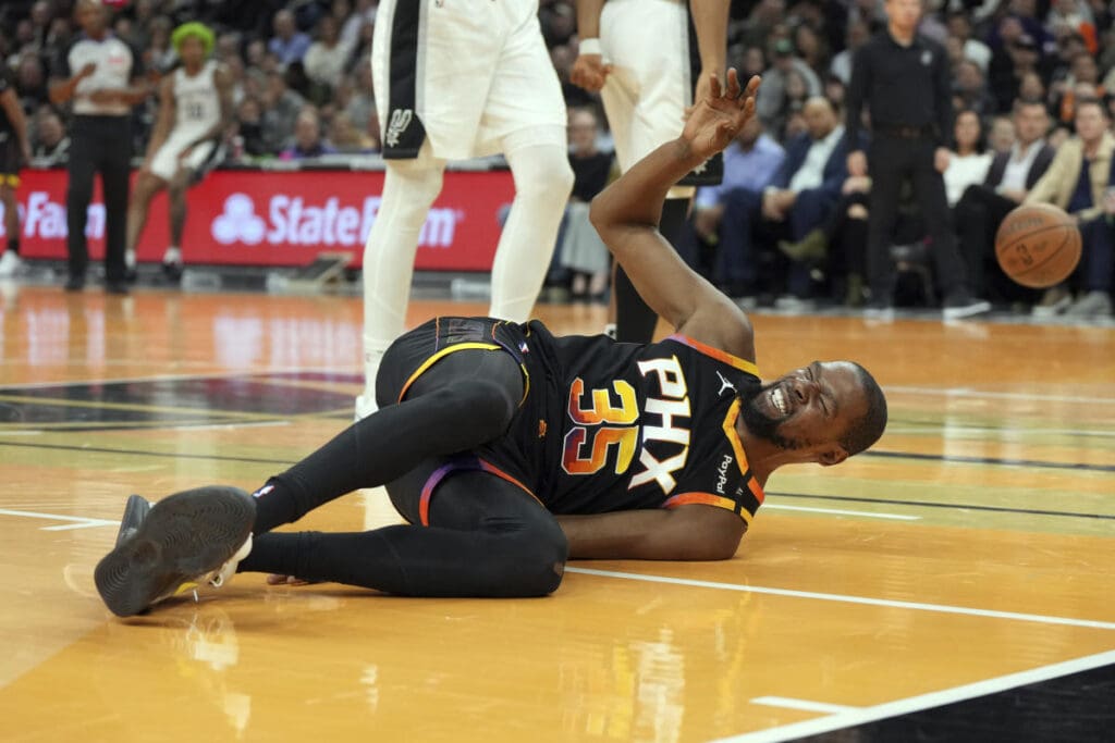 Suns star Kevin Durant to miss 1-2 weeks with ankle sprain just games after return from calf injury