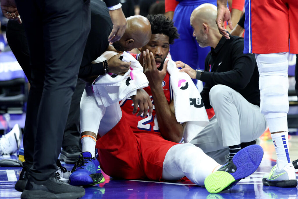 Sixers’ Joel Embiid suffers sinus fracture vs. Pacers, will be evaluated over weekend