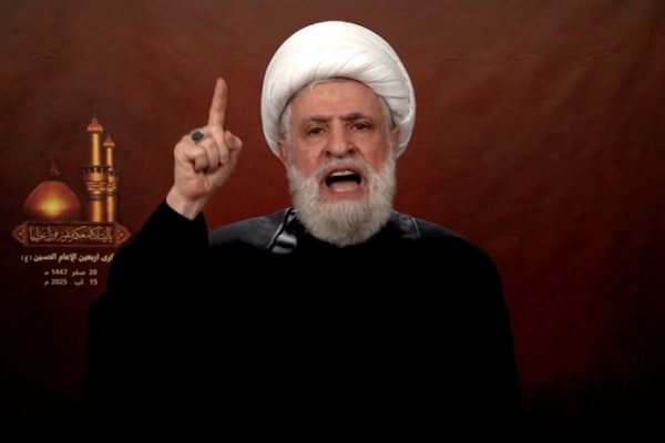 Hezbollah chief Qassem threatens Lebanese state, accuses it of ‘handing’ the country to Israel with disarmament push