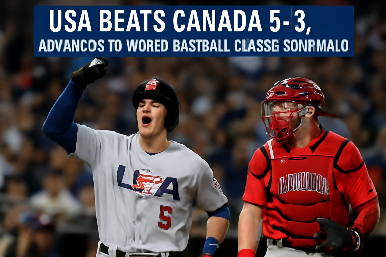 “USA Defeats Canada 5-3 in World Baseball Classic, Moves Closer to Championship Title”