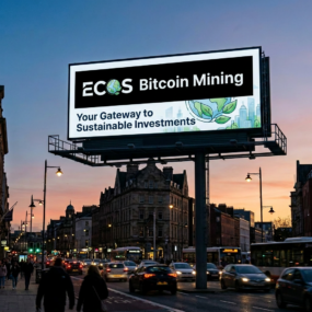 Replace URL text with Bitcoin Mining from ECOS logo