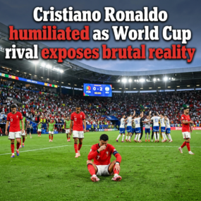 Add headline: Cristiano Ronaldo humiliated as World Cup rival exposes brutal reality