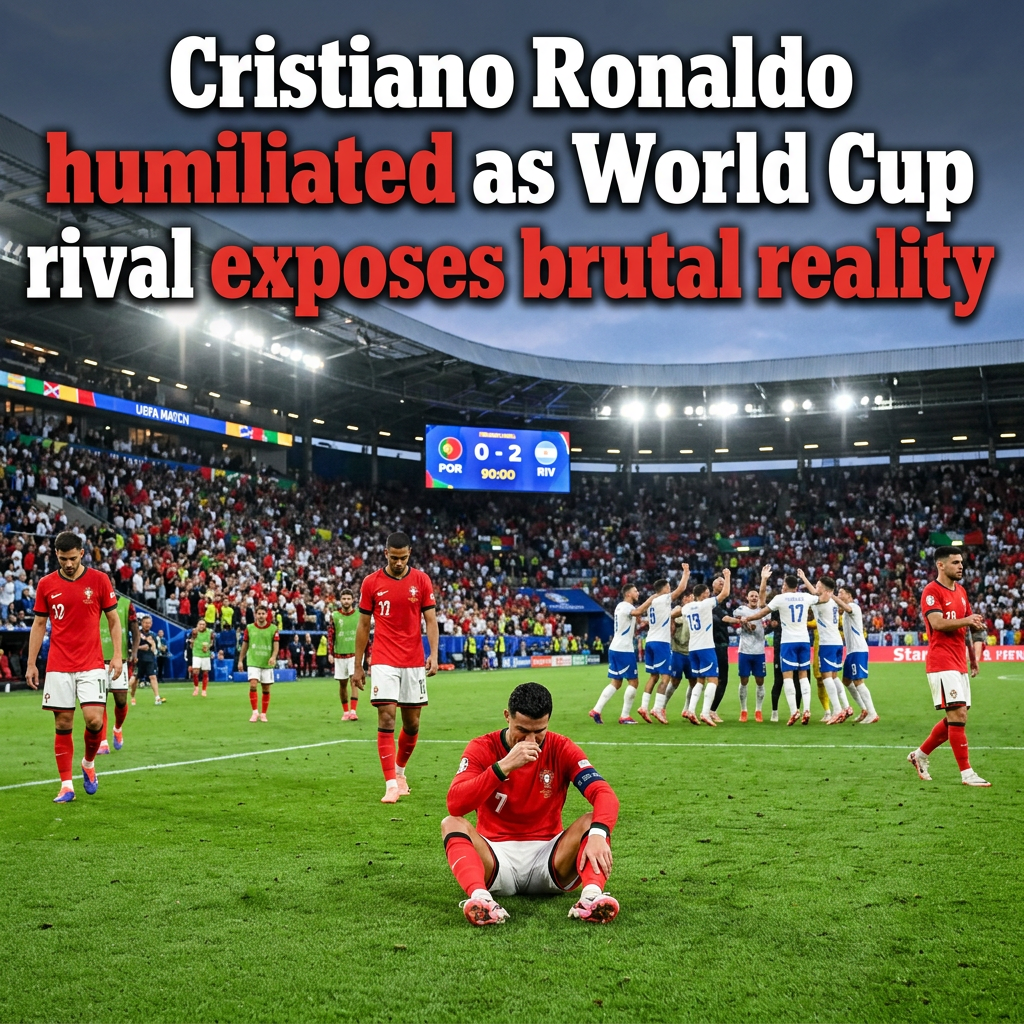 Add headline: Cristiano Ronaldo humiliated as World Cup rival exposes brutal reality